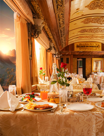 palace on wheels train interior